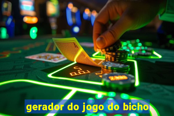 gerador do jogo do bicho